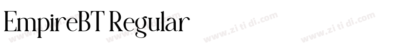 EmpireBT Regular字体转换